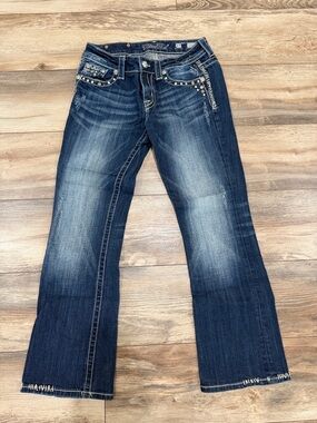 Y2K 2012 Miss Me "Easy Boot" Bling Jeans - Sz 27